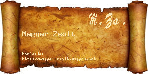Magyar Zsolt névjegykártya