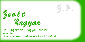 zsolt magyar business card